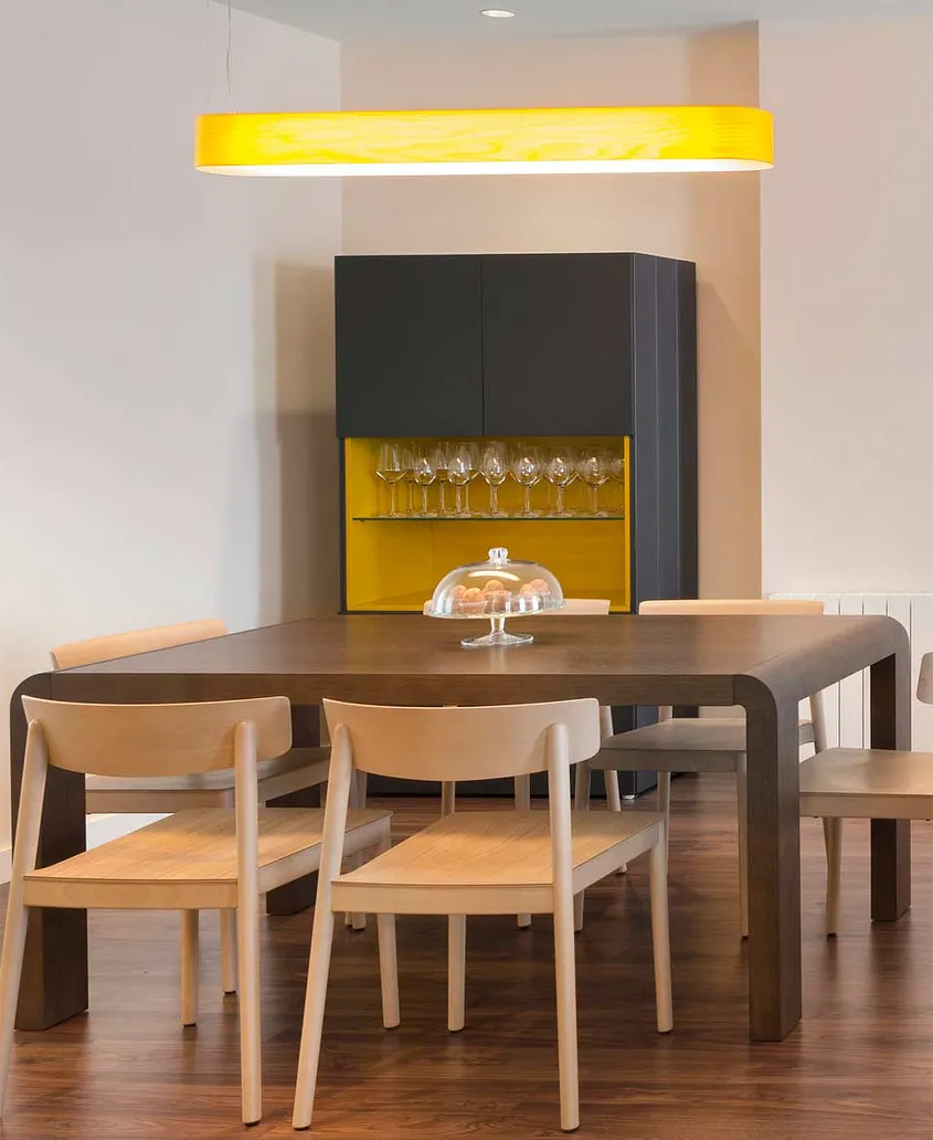 Cota Cero Interiorismo comedor en madera